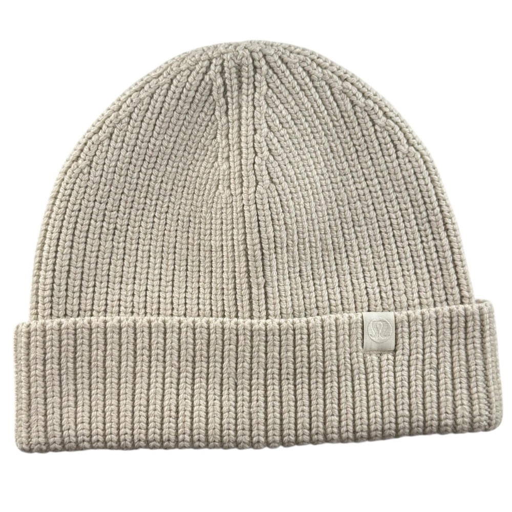 Lululemon Wool-Blend Ribbed Beanie - Natural Ivory - O/S